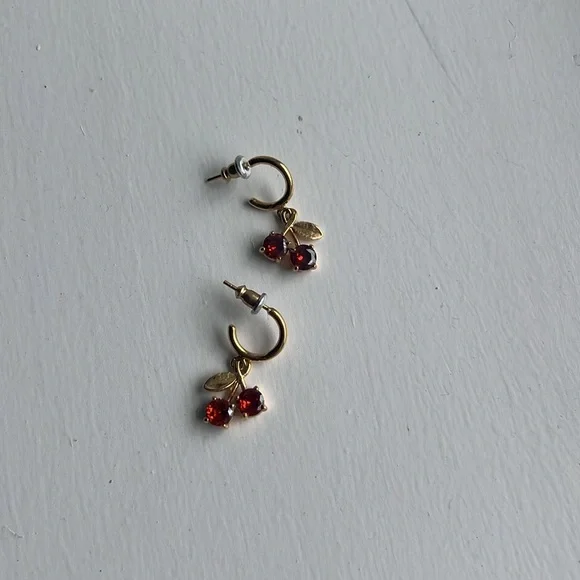 Kate spade cherry huggies earrings - Picture 3 of 6